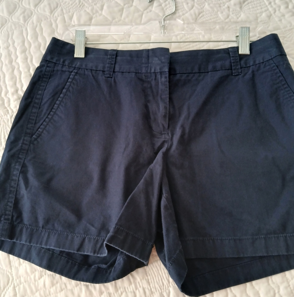 J. Crew Blue Bermuda Shorts Classic Cotton Twill
